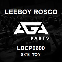 LBCP0600 Leeboy Rosco 8816 TOY | AGA Parts