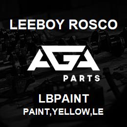 LBPAINT Leeboy Rosco PAINT,YELLOW,LE | AGA Parts