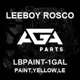 LBPAINT-1GAL Leeboy Rosco PAINT,YELLOW,LE | AGA Parts