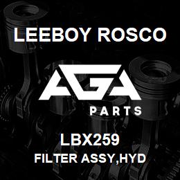 LBX259 Leeboy Rosco FILTER ASSY,HYD | AGA Parts