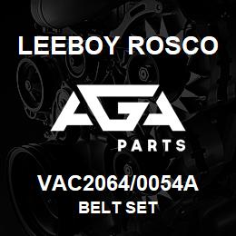 VAC2064/0054A Leeboy Rosco BELT SET | AGA Parts