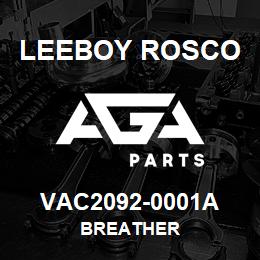 VAC2092-0001A Leeboy Rosco BREATHER | AGA Parts