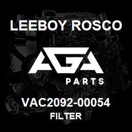 VAC2092-00054 Leeboy Rosco FILTER | AGA Parts