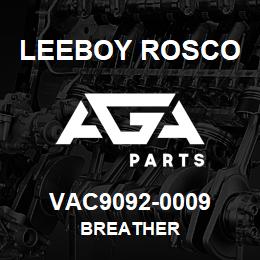 VAC9092-0009 Leeboy Rosco BREATHER | AGA Parts