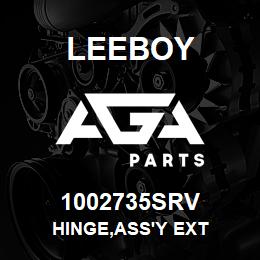 1002735SRV Leeboy HINGE,ASS'Y EXT | AGA Parts