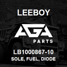 LB1000867-10 Leeboy SOLE, FUEL, DIODE | AGA Parts
