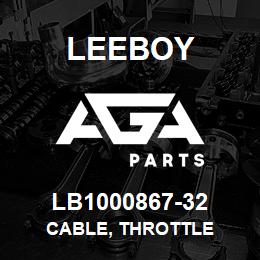 LB1000867-32 Leeboy CABLE, THROTTLE | AGA Parts