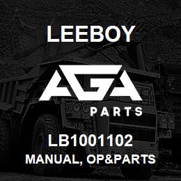 LB1001102 Leeboy MANUAL, OP&PARTS | AGA Parts