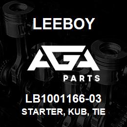LB1001166-03 Leeboy STARTER, KUB, TIE | AGA Parts