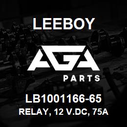 LB1001166-65 Leeboy RELAY, 12 V.DC, 75A | AGA Parts