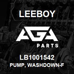 LB1001542 Leeboy PUMP, WASHDOWN-F | AGA Parts