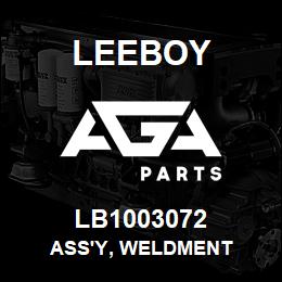 LB1003072 Leeboy ASS'Y, WELDMENT | AGA Parts