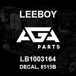 LB1003164 Leeboy DECAL, 8515B | AGA Parts