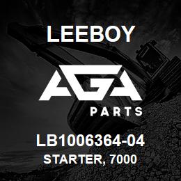 LB1006364-04 Leeboy STARTER, 7000 | AGA Parts