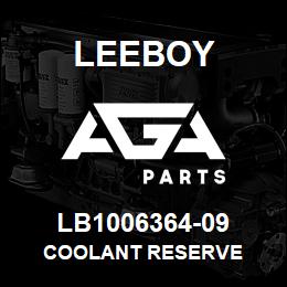 LB1006364-09 Leeboy COOLANT RESERVE | AGA Parts