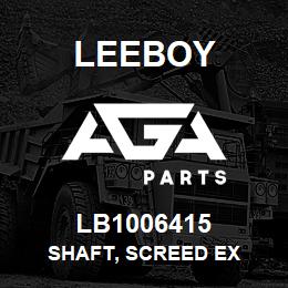 LB1006415 Leeboy SHAFT, SCREED EX | AGA Parts