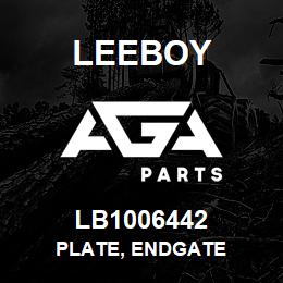 LB1006442 Leeboy PLATE, ENDGATE | AGA Parts