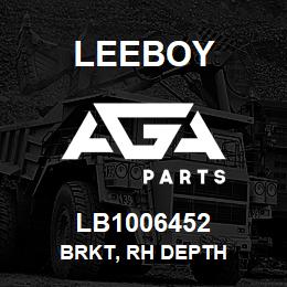 LB1006452 Leeboy BRKT, RH DEPTH | AGA Parts