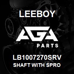 LB1007270SRV Leeboy SHAFT WITH SPRO | AGA Parts