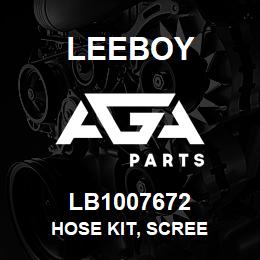 LB1007672 Leeboy HOSE KIT, SCREE | AGA Parts