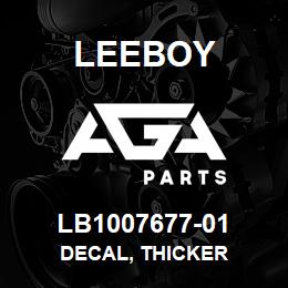 LB1007677-01 Leeboy DECAL, THICKER | AGA Parts