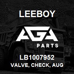 LB1007952 Leeboy VALVE, CHECK, AUG | AGA Parts