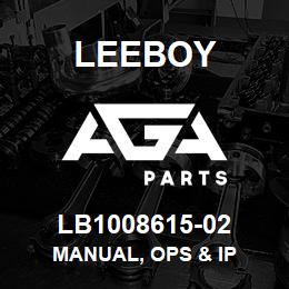 LB1008615-02 Leeboy MANUAL, OPS & IP | AGA Parts