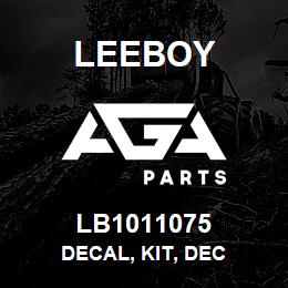 LB1011075 Leeboy DECAL, KIT, DEC | AGA Parts
