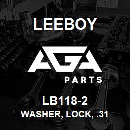 LB118-2 Leeboy WASHER, LOCK, .31 | AGA Parts