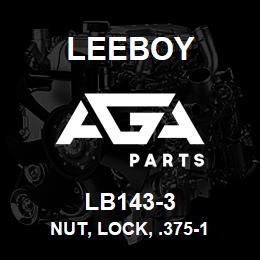 LB143-3 Leeboy NUT, LOCK, .375-1 | AGA Parts