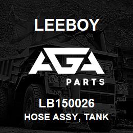 LB150026 Leeboy HOSE ASSY, TANK | AGA Parts