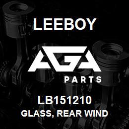 LB151210 Leeboy GLASS, REAR WIND | AGA Parts