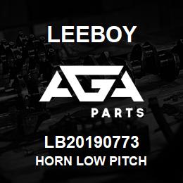 LB20190773 Leeboy HORN LOW PITCH | AGA Parts