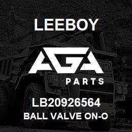 LB20926564 Leeboy BALL VALVE ON-O | AGA Parts