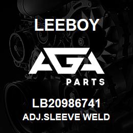 LB20986741 Leeboy ADJ.SLEEVE WELD | AGA Parts