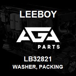 LB32821 Leeboy WASHER, PACKING | AGA Parts