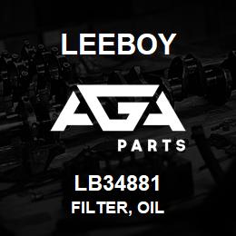 LB34881 Leeboy FILTER, OIL | AGA Parts