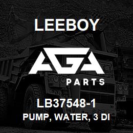 LB37548-1 Leeboy PUMP, WATER, 3 DI | AGA Parts