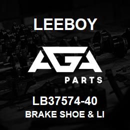 LB37574-40 Leeboy BRAKE SHOE & LI | AGA Parts