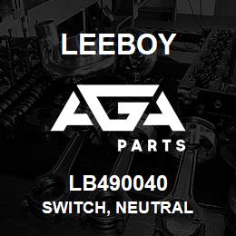 LB490040 Leeboy SWITCH, NEUTRAL | AGA Parts