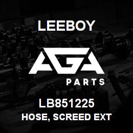 LB851225 Leeboy HOSE, SCREED EXT | AGA Parts