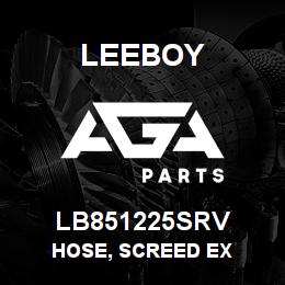 LB851225SRV Leeboy HOSE, SCREED EX | AGA Parts