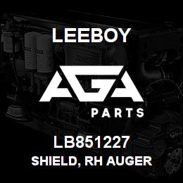 LB851227 Leeboy SHIELD, RH AUGER | AGA Parts