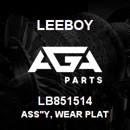 LB851514 Leeboy ASS'Y, WEAR PLAT | AGA Parts