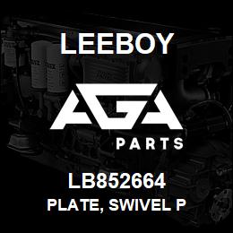 LB852664 Leeboy PLATE, SWIVEL P | AGA Parts