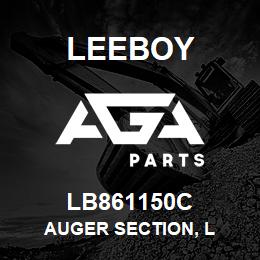 LB861150C Leeboy AUGER SECTION, L | AGA Parts