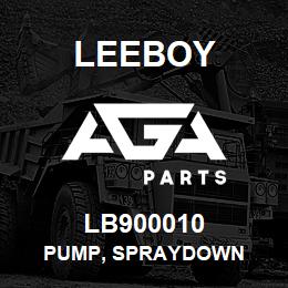 LB900010 Leeboy PUMP, SPRAYDOWN | AGA Parts