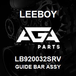 LB920032SRV Leeboy GUIDE BAR ASSY | AGA Parts