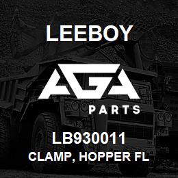 LB930011 Leeboy CLAMP, HOPPER FL | AGA Parts