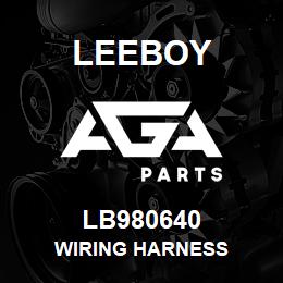 LB980640 Leeboy WIRING HARNESS | AGA Parts